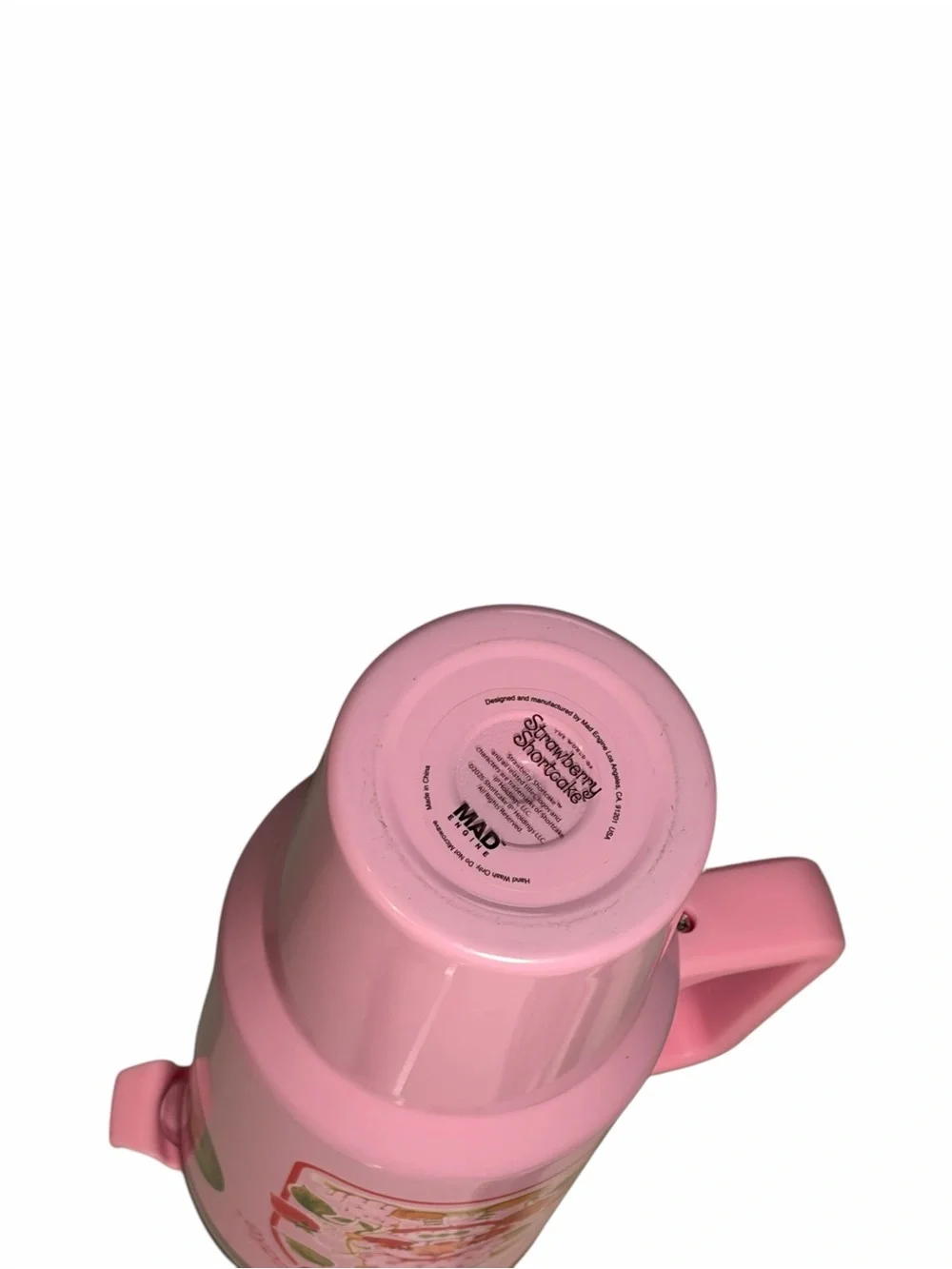 Strawberry Shortcake Pink Insulated Travel Mug with Handle 40 Oz. Tumbler